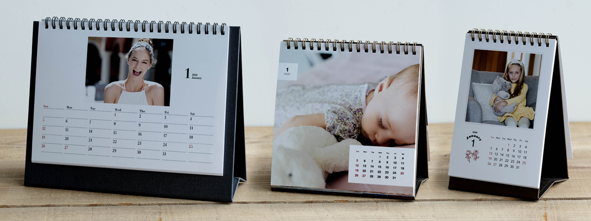 make your own photo desk calendar